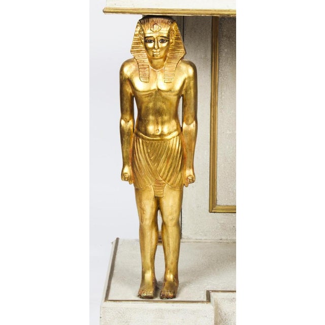 French Empire Style Painted Console Table, Mid-20th-Century For Sale - Image 3 of 18