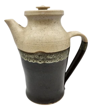Vintage Studio Pottery Tall Pitcher with Lid