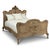 Antique Louis XV Style Stripped Oak Hand-Carved Bed For Sale - Image 17 of 17