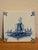 Delft Vintage Hand-Painted, Makkum Tichelaar Delft, Holland Tiles For Sale - Image 4 of 12