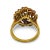Vintage Ruby Diamond 14k Yellow Gold Cocktail Ring, Size 6.5 For Sale In Los Angeles - Image 6 of 6