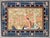 Navy Blue Early 20th Century Zabihi Collection Chinese Batou Pictorial Rug - 5'6" x 7'11" For Sale - Image 8 of 10
