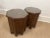 Octagon Moroccan Carved Wooden Side Tables- Pair WithGlass For Sale In Little Rock - Image 6 of 12