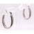 14 Karat White Gold Diamond Half Hoop Earrings For Sale - Image 9 of 9