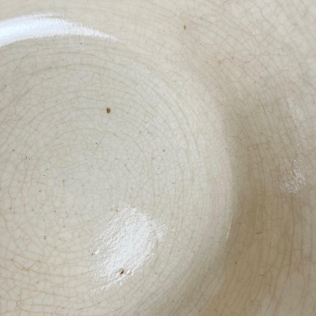 Ceramic 20th Century Salad Bowl with Floral Motif from Sarreguemines, 1920s For Sale - Image 7 of 10