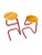 1980s Pair of 1980s Tubular Paperclip Bar Stools Attributed to Amisco For Sale - Image 5 of 9
