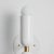 Mid-Century Modern Pair of 'Lulu' Sconces in White & Brass by Alvaro Benitez For Sale - Image 3 of 13