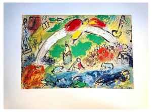 Marc Chagall, The Rainbow, 1986, Lithograph