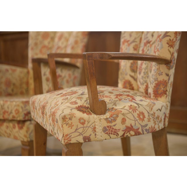 Bridge Armchairs by Jules Leleu, 1930s, Set of 3 For Sale - Image 3 of 17