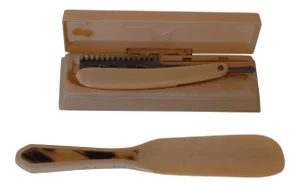 Vintage 1920's Durham Duplex Straight Razor French Ivory Celluloid