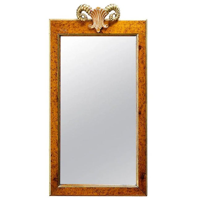 Carved and Gilt Ram's Head Mirror and Hanging Console For Sale In Chicago - Image 6 of 9