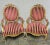 Baroque Antique French Striped Baroque Carved Giltwood Chairs and Sofa Set - Project For Sale - Image 3 of 12