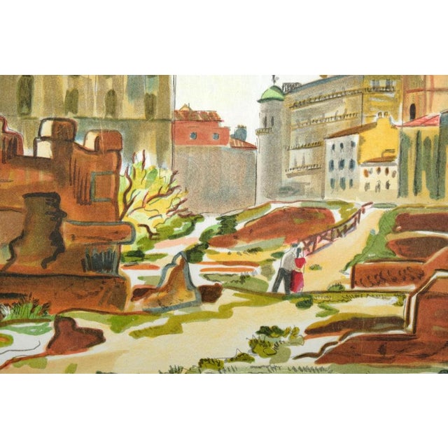 Modern Yves Brayer, Les fouilles de Massalia, Lithograph For Sale - Image 3 of 8