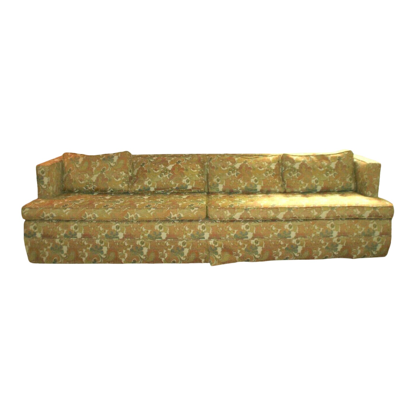 Vintage Henredon Tuxedo Sofa Jack Larson Fabric Chairish