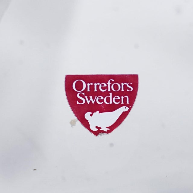 Glass Expo Art Glass Plate by Olle Alberius for Orrefors, Sweden 1977 For Sale - Image 7 of 7