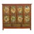 Early 19th Century Tibetan Green & Orange Painted Cabinet For Sale