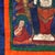 Textile Antique Tibetan Hand Painted Silk and Canvas Thangka with Figures, Circa 1920 For Sale - Image 7 of 10