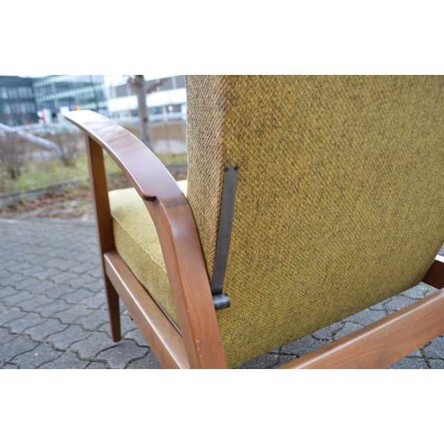 Set of Antimott Recliner Wingback Lounge Chair & Ottoman from Knoll, 1950s For Sale - Image 17 of 18