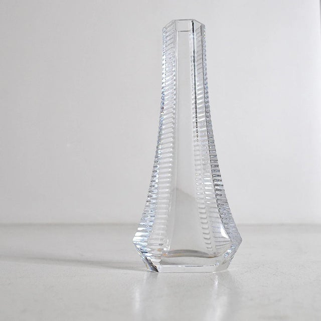 Baccarat Crystal Vase by Baccarat, 1970s For Sale - Image 4 of 7