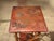 Vintage Chinese Asian Bamboo Side Table Plant Stand Red Chinoiserie Top For Sale - Image 10 of 15