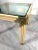 Metal Square Side Table With Brass, Lacquered Bamboo-Style Frame & Glass Top, 1970s For Sale - Image 7 of 11
