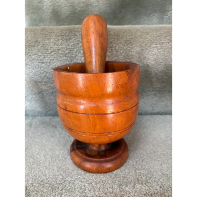 Brown Mortar and Pestle, Lignum Vitae, 19th Century For Sale - Image 8 of 8