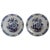 Dutch Delft De Twee Scheepjes Tin-glazed Pottery Blue and White Plates - a Pair For Sale - Image 10 of 10