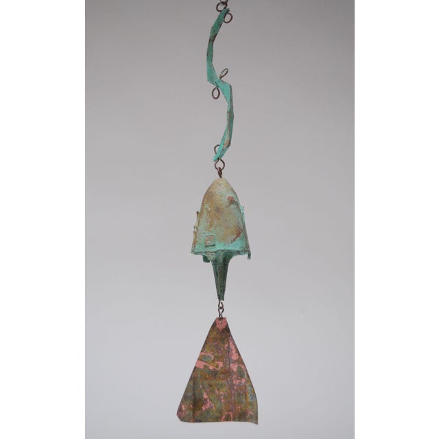 Mid-Century Modern Vintage Multi-Color Bronze Bell / Wind Chime by Paolo Soleri for Arconsanti For Sale - Image 3 of 12
