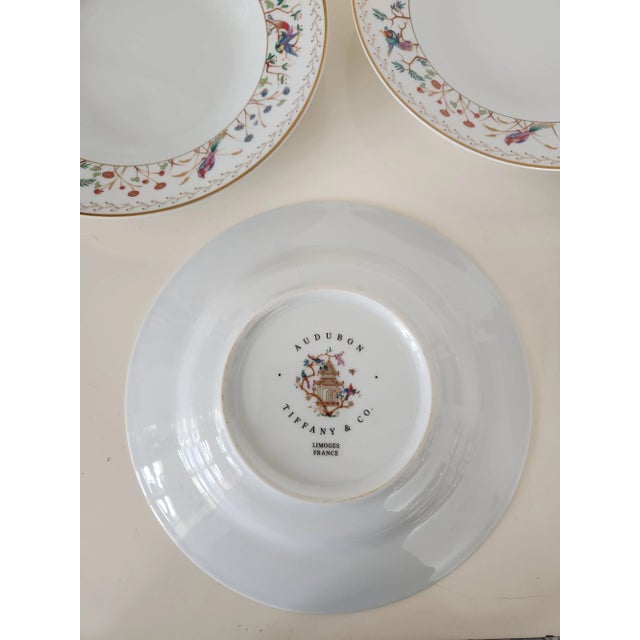 1990s 1990s Tiffany & Co. Audubon Rimmed Soup Bowls- Set of 6 For Sale - Image 5 of 6