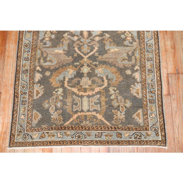 Early 20th Century Brown Persian Malayer Rug - 3'3" x 6'7" For Sale In New York - Image 6 of 6