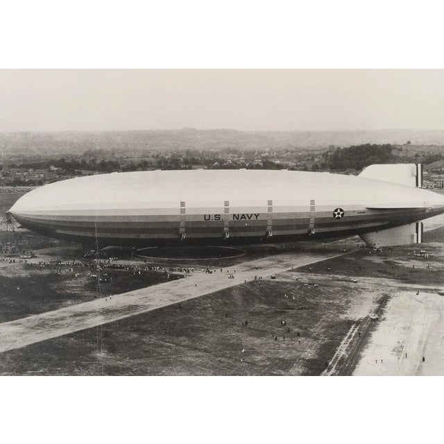 Industrial USS Akron US Navy Zeppelin Original 1931 Photograph For Sale - Image 3 of 8