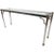 Mid-Century Modern Maison Jansen Style Mid-Century Modern Chrome & Brass Console Table For Sale - Image 3 of 8