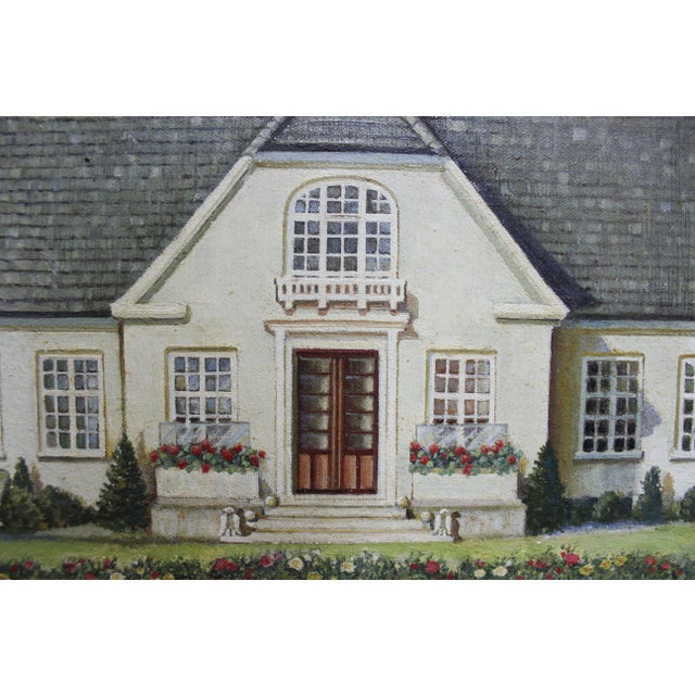 Danish Country Estate Painting For Sale - Image 5 of 6