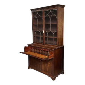 George III Double Secretary Bookcase of Mahogany