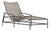 Brown Jordan Kantan Aluminum Suncloth Chaise Lounge, Textured Pewter frame with Mica fabric For Sale