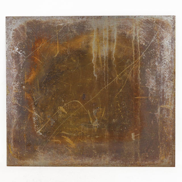 Metal Vintage Hand-Painted Iron Painting – Monkey Playing Violin on Metal Panel For Sale - Image 7 of 8