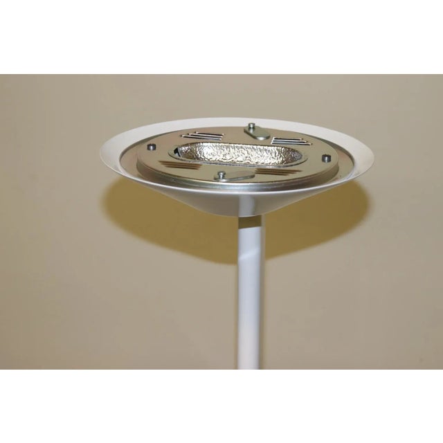 Mid-Century Modern Floor Lamp With Murano Blue Glass Shade For Sale - Image 11 of 12