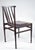 Vintage Chair in Dark Stained Wood and Leather, 1960s For Sale - Image 3 of 8