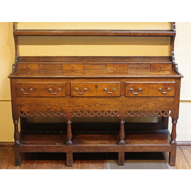 Traditional Early 19th Century Georgian Oak Welsh Dresser For Sale - Image 3 of 11