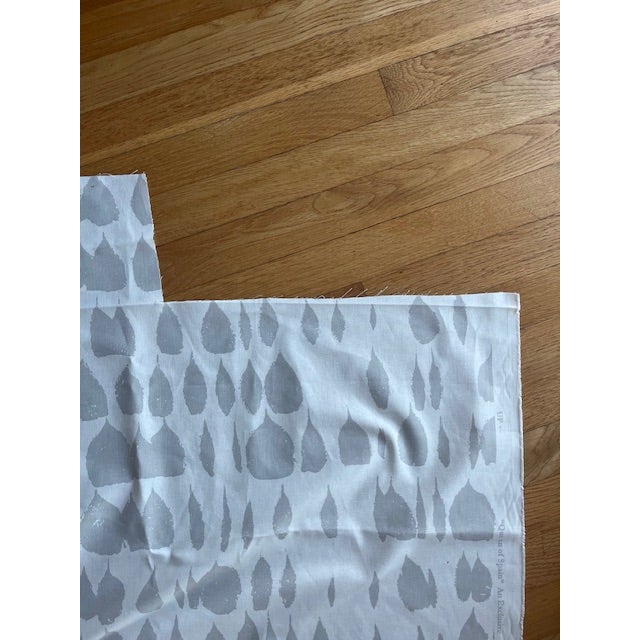 Dove Gray Schumacher Queen of Spain in Dove Fabric Remnant 54" W X 116" L For Sale - Image 8 of 10