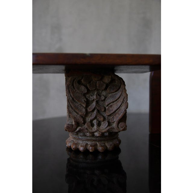 Late 20th Century Indian Hand-Carved Wood Wall Shelf - a Pair For Sale In Los Angeles - Image 6 of 11
