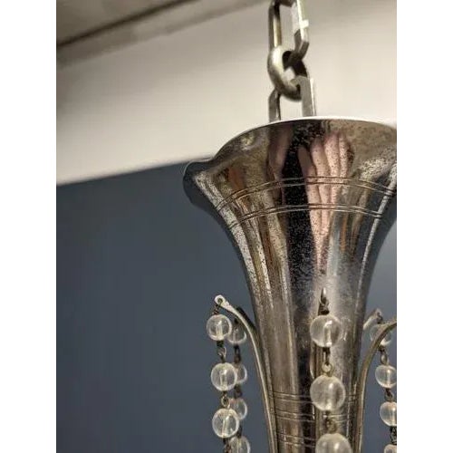 Art Deco Style Chandelier For Sale - Image 6 of 7