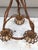 Mid-Century Modern Large Mid-Century Rattan Chandelier Louis Sognot For Sale - Image 3 of 7