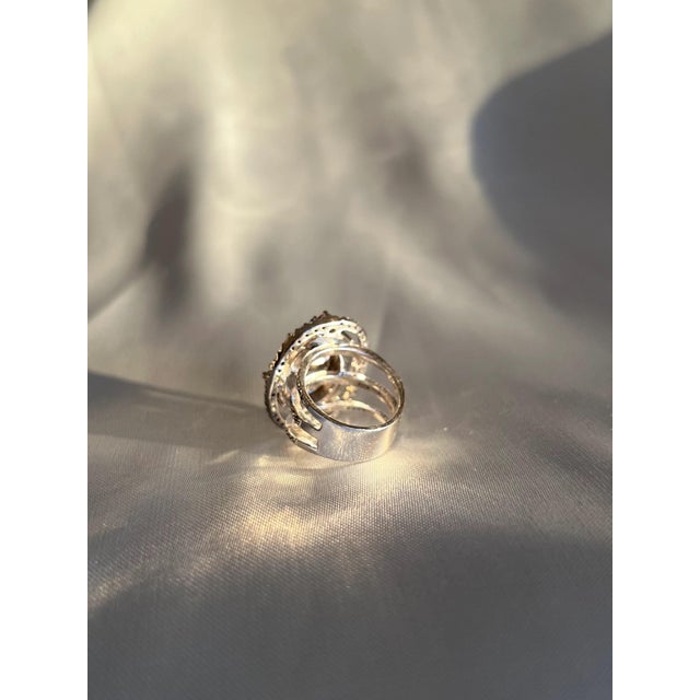 20 Carat Red Rubellite Tourmaline Cocktail Ring, Size 7 For Sale - Image 9 of 10