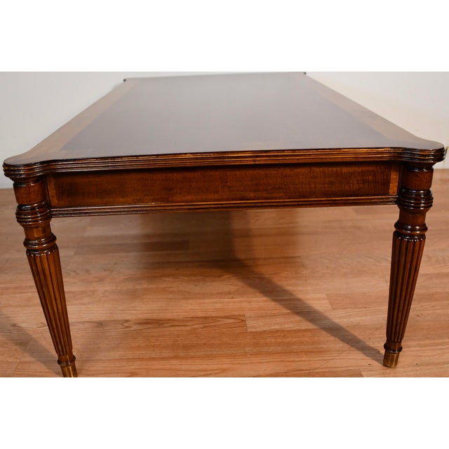 1950s Henredon English Style Walnut Coffee Table For Sale - Image 13 of 18