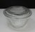 Art Deco Round Ribbed Clear Glass Lidded Refrigerator Dish This unmarked, clear glass refrigerator dish with lid was...