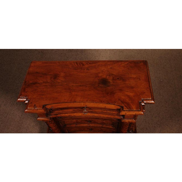 Italian Renaissance Oratory in Walnut and Burl Walnut For Sale - Image 12 of 13