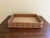 Farmhouse Vintage Woven Oak Pyrex Casserole Serving Basket With Leather Handles For Sale - Image 3 of 13