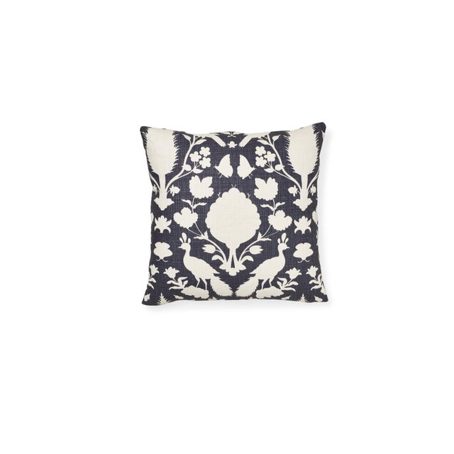 Textile Schumacher Chenonceau Pillow in Charcoal For Sale - Image 7 of 7