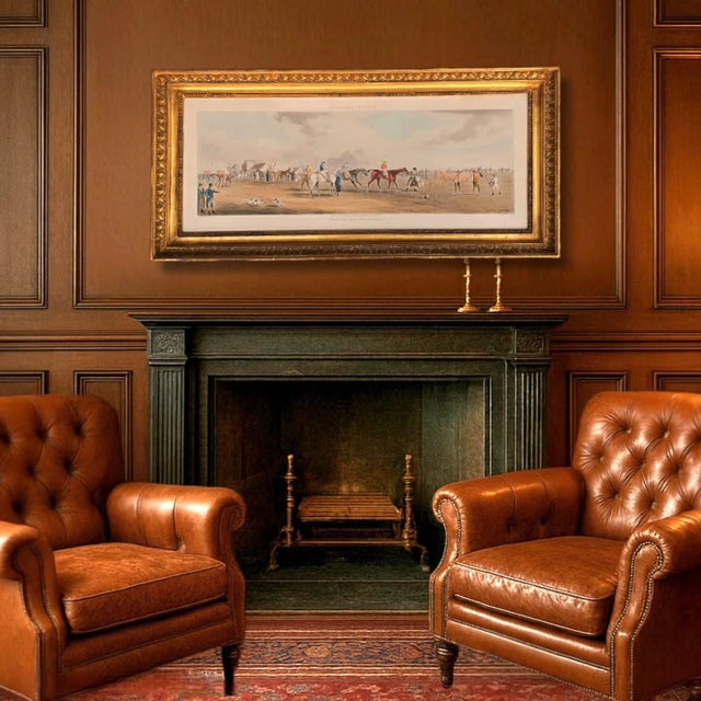 Glass Henry Halken, Ascot Heat Preparing to Start, 1800s, Paper, Framed For Sale - Image 7 of 18